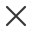 an icon of a black X
